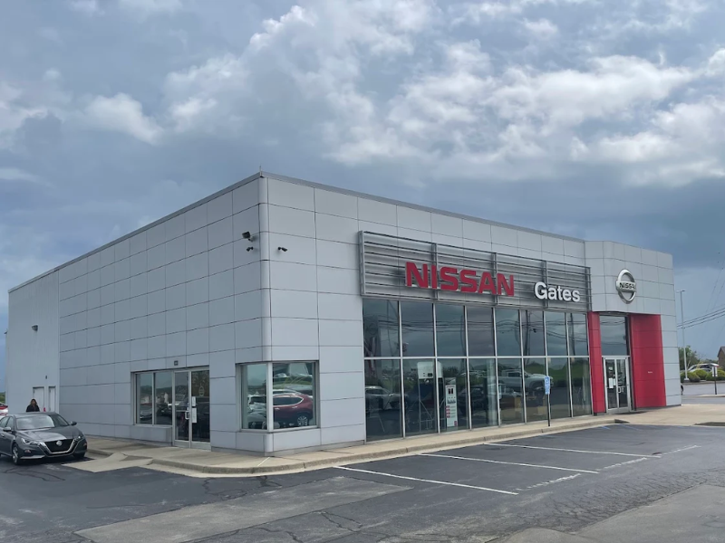 Gates Nissan of Richmond dealership at 4098 Atwood Drive in Richmond, Kentucky