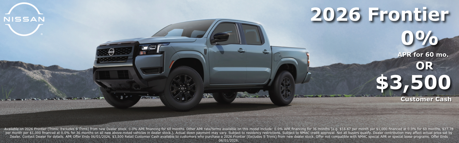 The new Frontier at Gates Nissan