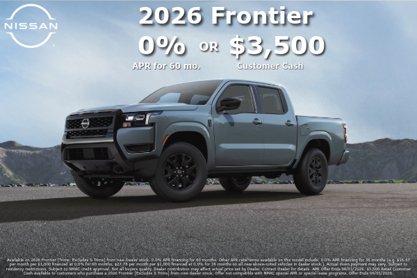 The new Frontier at Gates Nissan